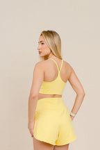 Conjunto Soléa - Conjunto Fitness Feminino Short Duplo com Bolso